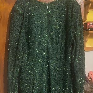 SEQUIN DRESS LONG SIZE 1X